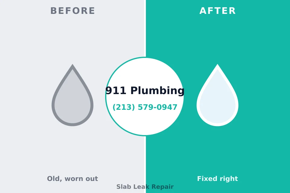 Before and after: plumbing repair Paris, MO
